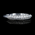 .25ct Diamond Antique Style 18k White Gold knife-Edge Wedding Band Ring