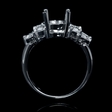 1.14ct Diamond 18k White Gold Engagement Ring Setting