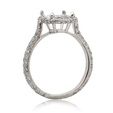 .70ct Diamond Platinum Halo Engagement Ring Setting
