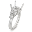 .90ct Diamond Platinum Engagement Ring Setting