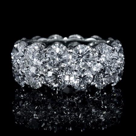 11.72ct Diamond Platinum Eternity Wedding Band Ring