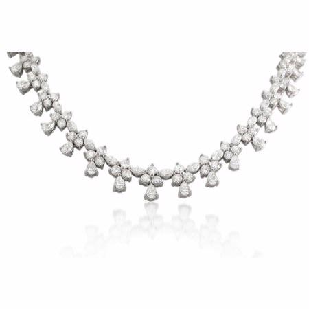 19.66ct Diamond and Platinum Necklace