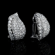 6.01ct Leo Pizzo Diamond 18k White Gold Earrings