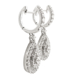 2.05ct Diamond 18k White Gold Dangle Earrings
