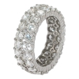 6.75ct Diamond Platinum Eternity Wedding Band Ring