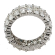 6.75ct Diamond Platinum Eternity Wedding Band Ring