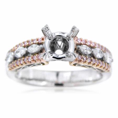 .50ct Simon G Diamond 18k Two Tone Gold Engagement Ring Setting