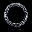 3.5ct Diamond 18k White Gold Eternity Wedding Band Ring