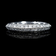 .25ct Diamond Antique Style Platinum Knife-Edge Wedding Band Ring