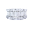 4.02ct Diamond 18k White Gold Wedding Band Ring