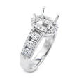 .66ct Diamond Platinum Halo Engagement Ring Setting