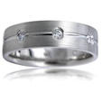 .32ct Men's Diamond 14k White Gold Wedding Band Ring