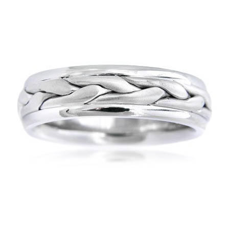 Men's Platinum Comfort Fit Wedding band Ring
