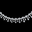 24.64ct Diamond 18k White Gold Necklace