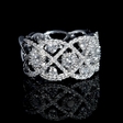 1.31ct Diamond 18k White Gold Wedding Band Ring