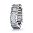 8.07ct Christopher Designs Diamond Platinum Eternity Wedding Band Ring