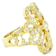 1.10ct Chad Allison Couture Diamond Antique Style 18k Yellow Gold Ring