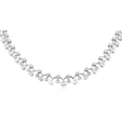 14.07ct Diamond 18k White Gold Graduated Necklace