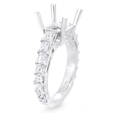 Natalie K Diamond Platinum Engagement Ring Setting
