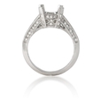 .74ct Diamond Antique Style Platinum Engagement Ring Setting