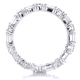 1.40ct Diamond 18k White Gold Eternity Wedding Band Ring