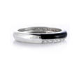 .34ct Hidalgo Diamond and Black Enamel 18k White Gold Ring