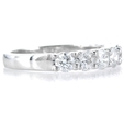 1.21ct Diamond 18k White Gold Wedding Band Ring
