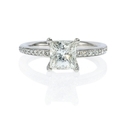 Diamond Platinum Engagement Ring Setting
