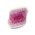 Palmiero Diamond & Pink Sapphire 18k White Gold Ring