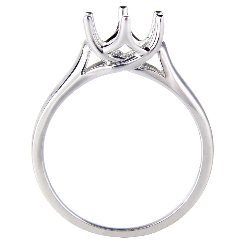 18k White Gold Engagement Ring Setting (#3053)