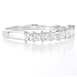 .61ct Diamond 18k White Gold Wedding Band Ring