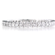 .69ct Diamond 18k White Gold Eternity Wedding Band Ring