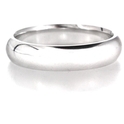 Men's 14k White Gold Comfort Fit Wedding Band Ring