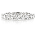 2.67ct Diamond Platinum Eternity U Prong Wedding Band Ring