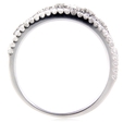 1.03ct Diamond Antique Style 18k White Gold Wedding Band Ring