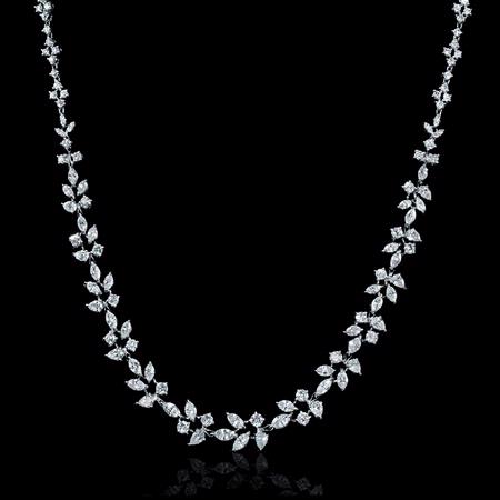 11.34ct Diamond Platinum Necklace