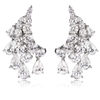 Diamond 18k White Gold Chandelier Earrings