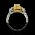 2.37ct Le Vian Diamond Antique Style 18k Two Tone Gold Engagement Ring