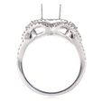 .90ct Simon G Diamond 18k White Gold Halo Engagement Ring Setting