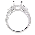 Natalie K Diamond 18k White Gold Engagement Ring Setting