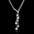 1.01ct Diamond 18k White Gold Drop Necklace