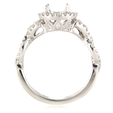 .58ct Simon G Diamond Antique Style Platinum Halo Engagement Ring Setting