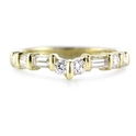 Diamond 18k Yellow Gold Wedding Band Ring
