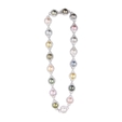8.89ct Diamond and South Sea Pearl 18k White Gold Necklace