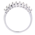 1.35ct Diamond 18k White Gold Wedding Band Ring