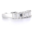 1.35ct Diamond 18k White Gold Wedding Band Ring