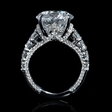 1.53ct Diamond Antique Style 18k White Gold Engagement Ring Setting