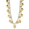 Diamond & Pearl 18k Yellow Gold Necklace