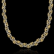 40.38ct Diamond 18k Two Tone Gold Necklace
