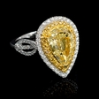 3.10ct GIA Certified Diamond 18k Two Tone Gold Engagement Ring